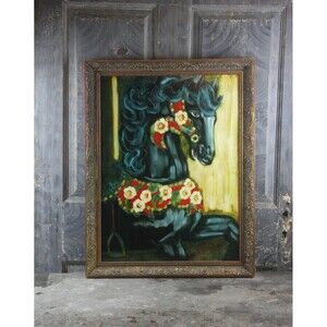 Carousel Horse Framed Giclee Print